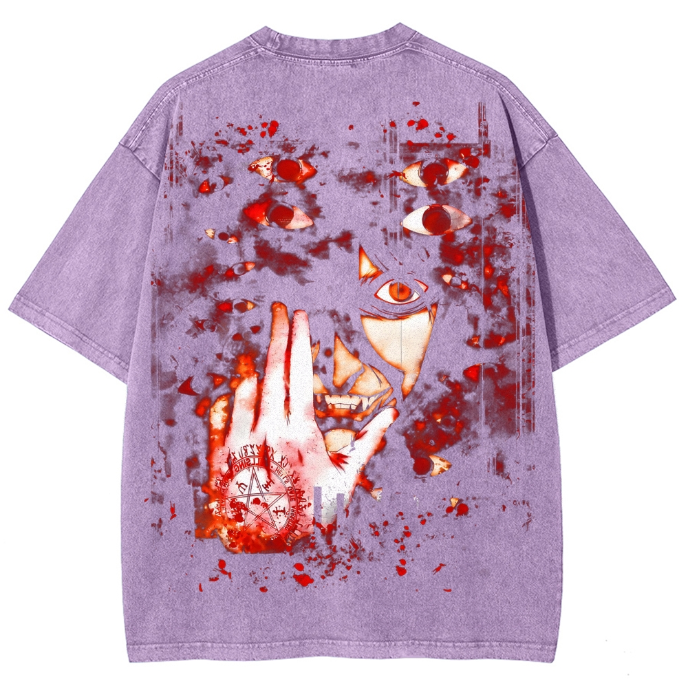 Hellsing Unisex Ultimate Vampire Unisex Fit Washed T-Shirt 2502000115