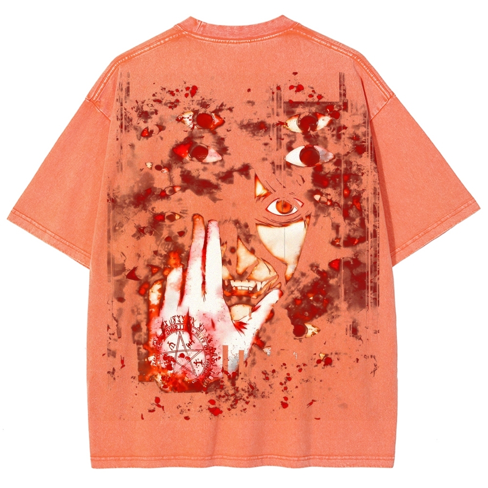 Hellsing Unisex Ultimate Vampire Unisex Fit Washed T-Shirt 2502000115