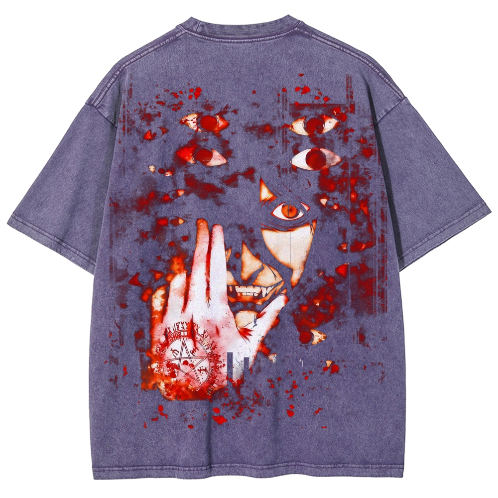 Hellsing Unisex Ultimate Vampire Unisex Fit Washed T-Shirt 2502000115