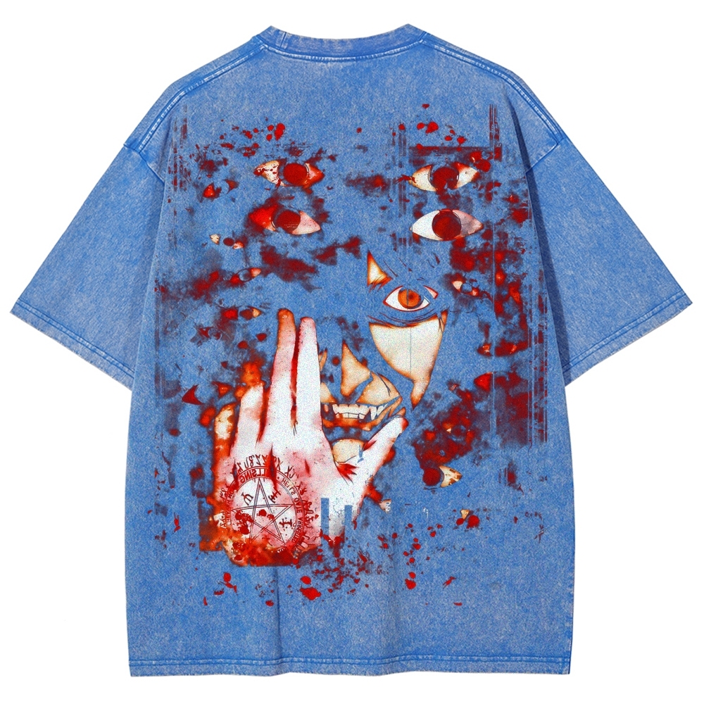 Hellsing Unisex Ultimate Vampire Unisex Fit Washed T-Shirt 2502000115