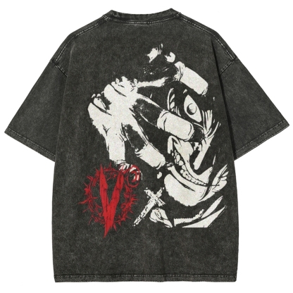 Hellsing Unisex Ultimate Vampire Unisex Fit Washed T-Shirt 2502000124