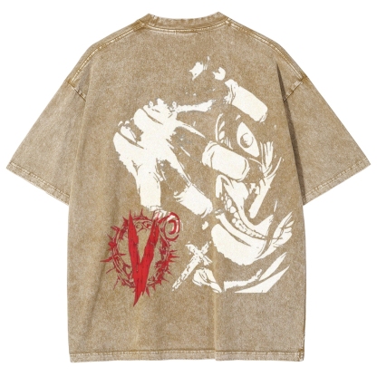 Hellsing Unisex Ultimate Vampire Unisex Fit Washed T-Shirt 2502000124