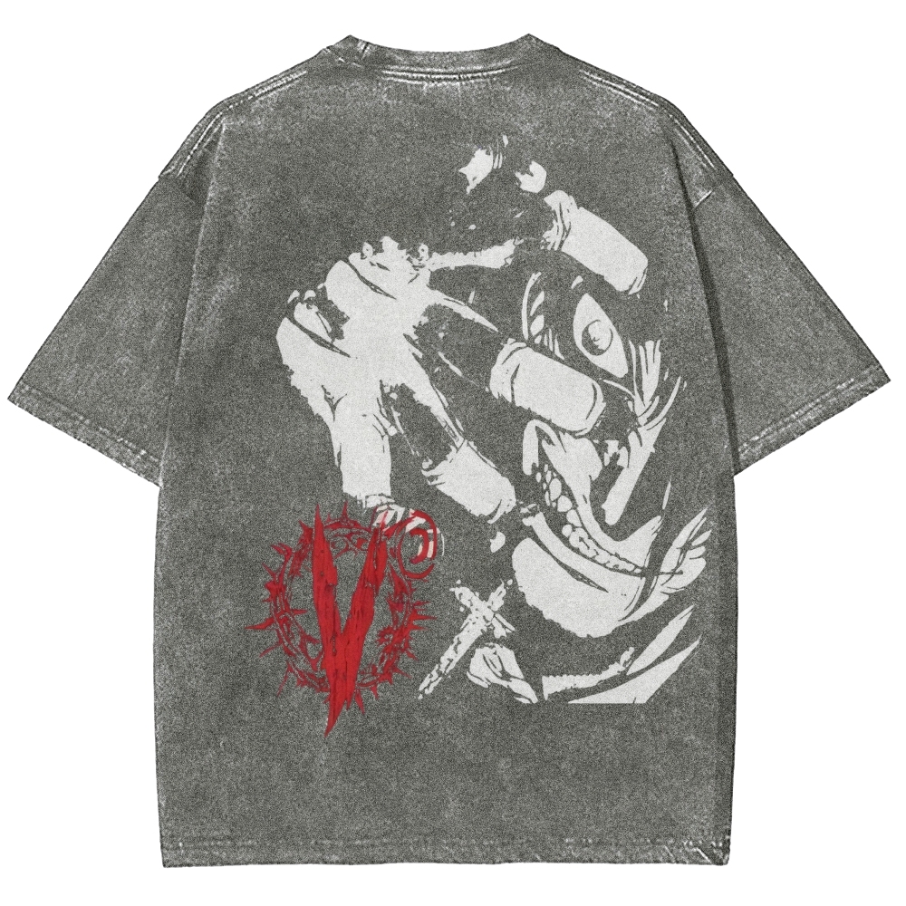 Hellsing Unisex Ultimate Vampire Unisex Fit Washed T-Shirt 2502000124