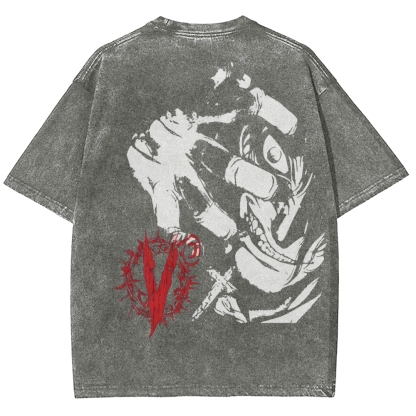 Hellsing Unisex Ultimate Vampire Unisex Fit Washed T-Shirt 2502000124