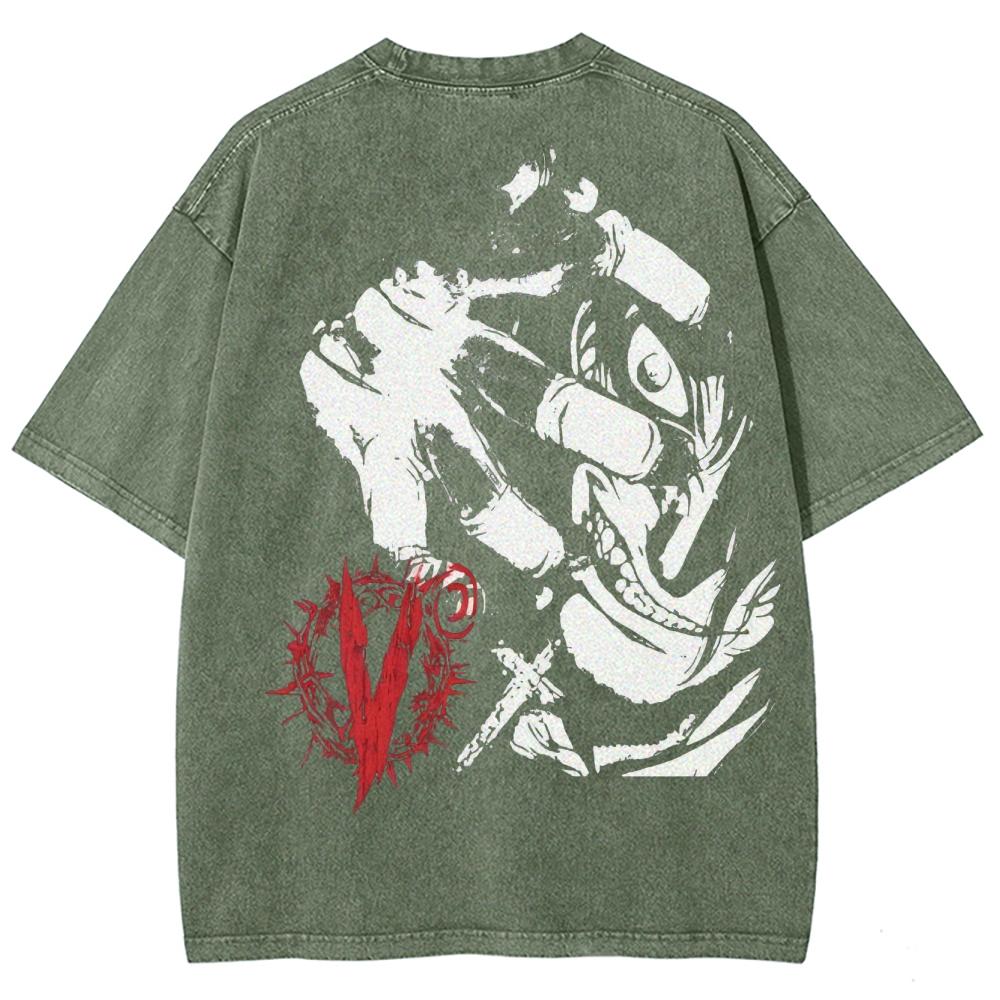 Hellsing Unisex Ultimate Vampire Unisex Fit Washed T-Shirt 2502000124