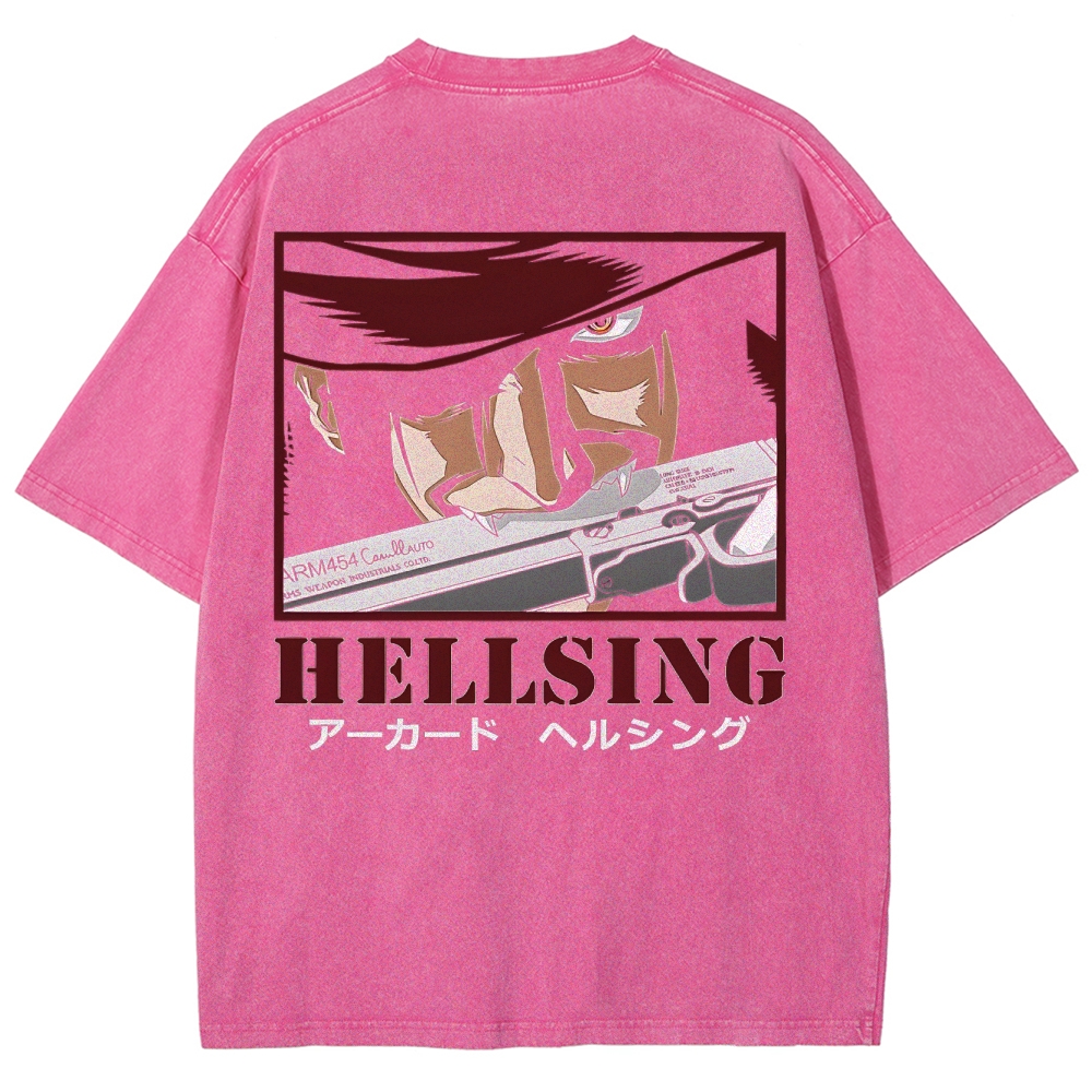 Hellsing Unisex Ultimate Vampire Unisex Fit Washed T-Shirt 2502000127