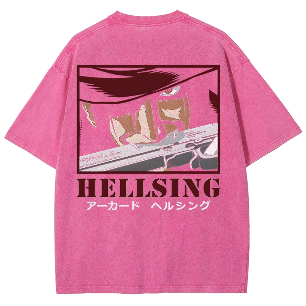 Hellsing Unisex Ultimate Vampire Unisex Fit Washed T-Shirt 2502000127