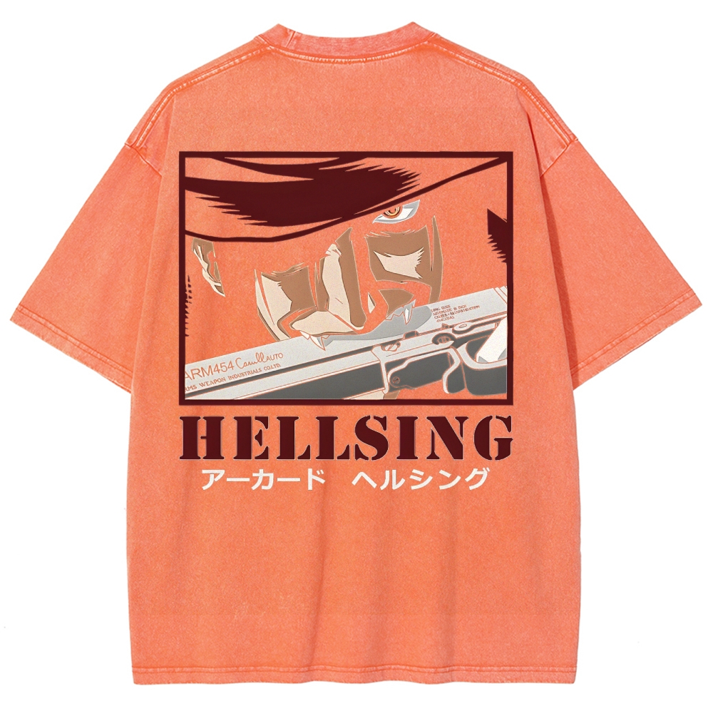 Hellsing Unisex Ultimate Vampire Unisex Fit Washed T-Shirt 2502000127
