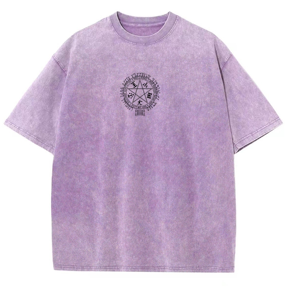 Hellsing Unisex Ultimate Vampire Unisex Fit Washed T-Shirt 2502000150