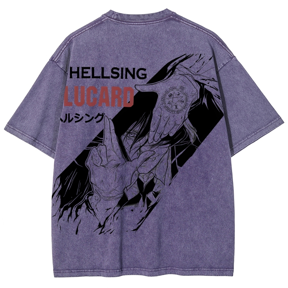 Hellsing Unisex Ultimate Vampire Unisex Fit Washed T-Shirt 2502000150