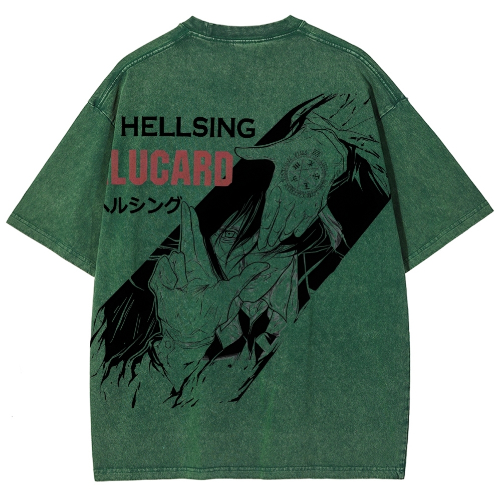 Hellsing Unisex Ultimate Vampire Unisex Fit Washed T-Shirt 2502000150