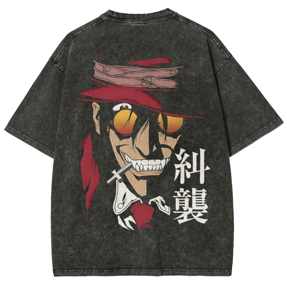 Hellsing Unisex Ultimate Vampire Unisex Fit Washed T-Shirt 2502000158