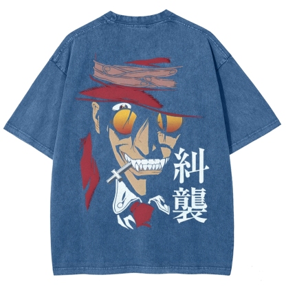 Hellsing Unisex Ultimate Vampire Unisex Fit Washed T-Shirt 2502000158