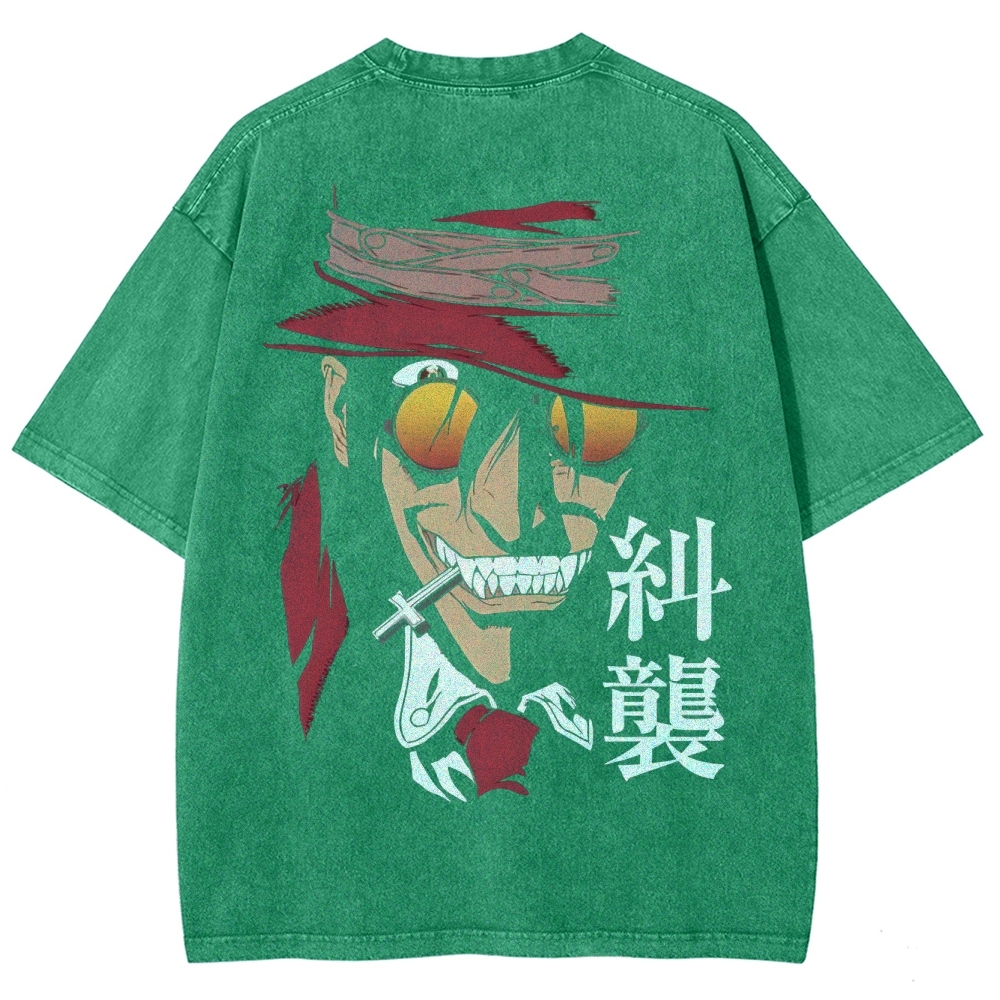 Hellsing Unisex Ultimate Vampire Unisex Fit Washed T-Shirt 2502000158