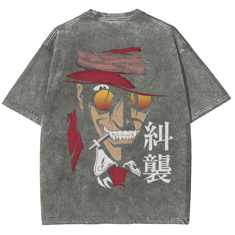 Hellsing Unisex Ultimate Vampire Unisex Fit Washed T-Shirt 2502000158