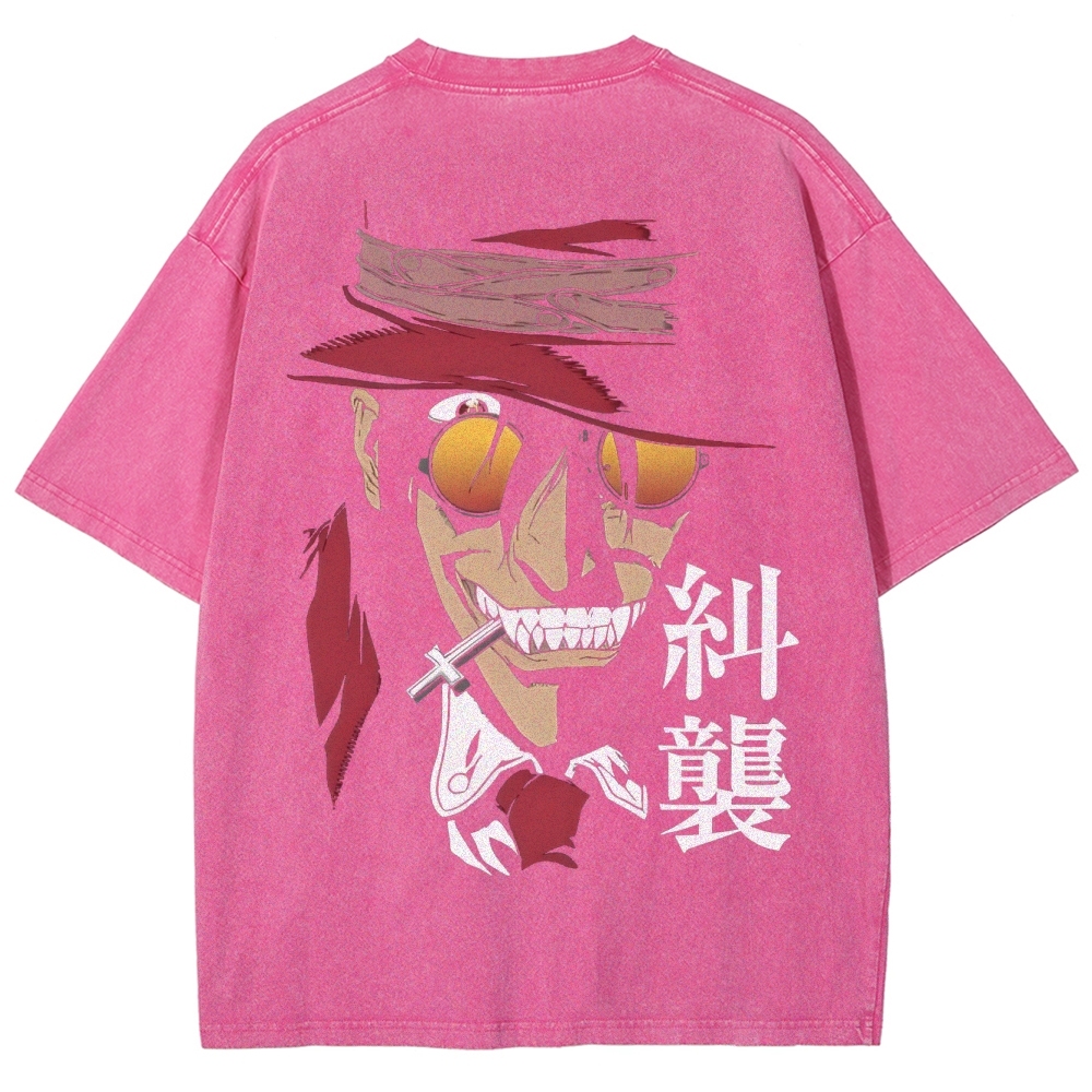 Hellsing Unisex Ultimate Vampire Unisex Fit Washed T-Shirt 2502000158
