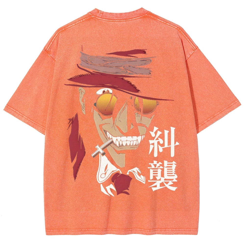 Hellsing Unisex Ultimate Vampire Unisex Fit Washed T-Shirt 2502000158
