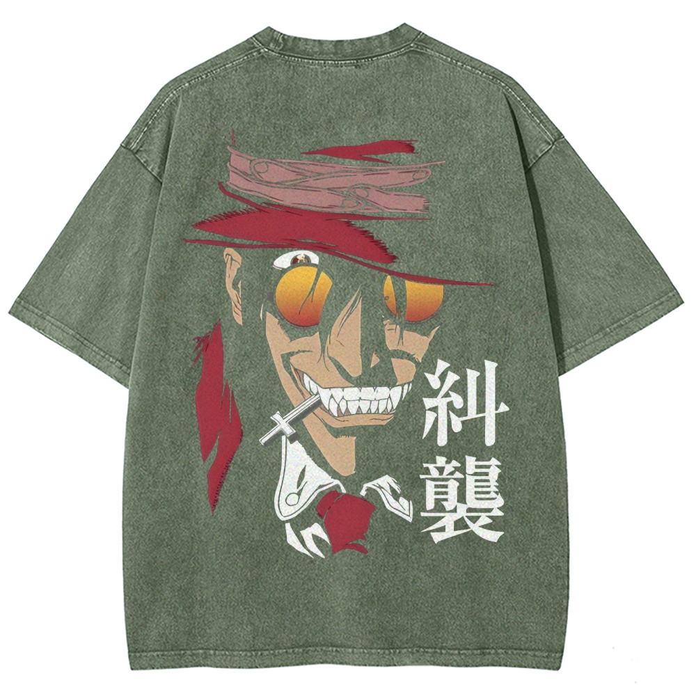 Hellsing Unisex Ultimate Vampire Unisex Fit Washed T-Shirt 2502000158
