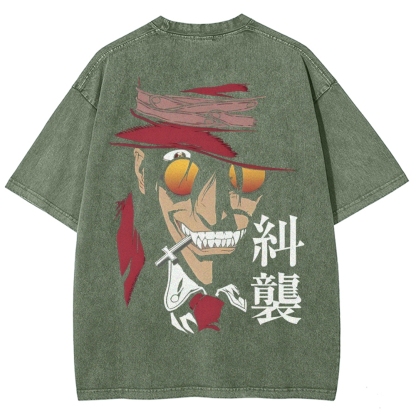 Hellsing Unisex Ultimate Vampire Unisex Fit Washed T-Shirt 2502000158