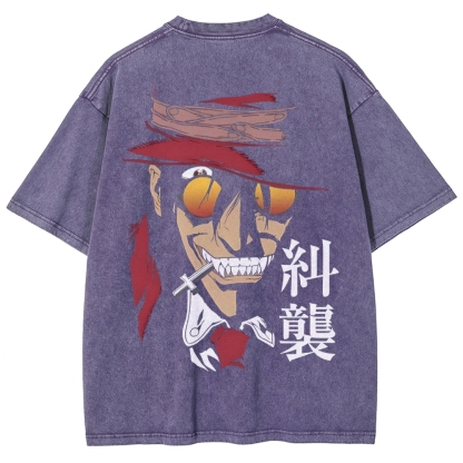 Hellsing Unisex Ultimate Vampire Unisex Fit Washed T-Shirt 2502000158