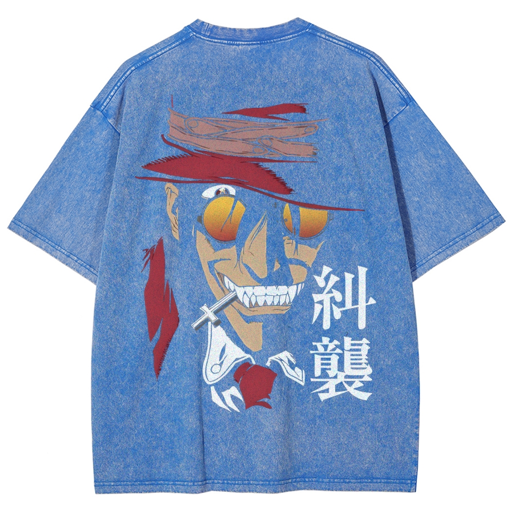 Hellsing Unisex Ultimate Vampire Unisex Fit Washed T-Shirt 2502000158