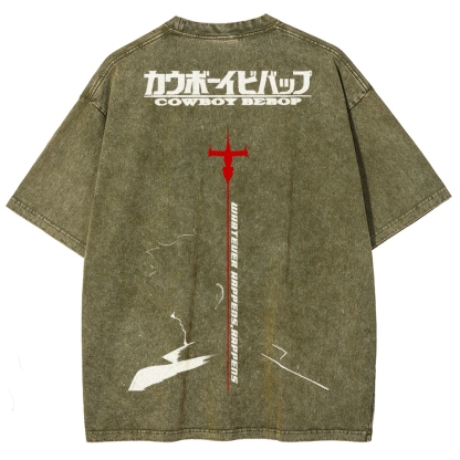 COWBOY BEBOP Unisex Fit Washed T-Shirt 2502002994
