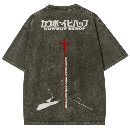 COWBOY BEBOP Unisex Fit Washed T-Shirt 2502002994