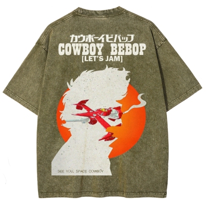 Cowboy Bebop Unisex Fit Washed T-Shirt 2503005442