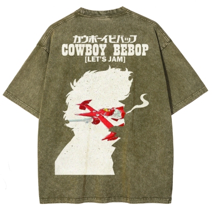 Cowboy Bebop Unisex Fit Washed T-Shirt 2503005445
