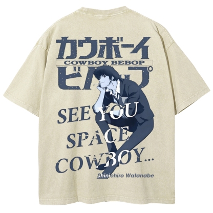 Cowboy Bebop Unisex Fit Washed T-Shirt 2503005448