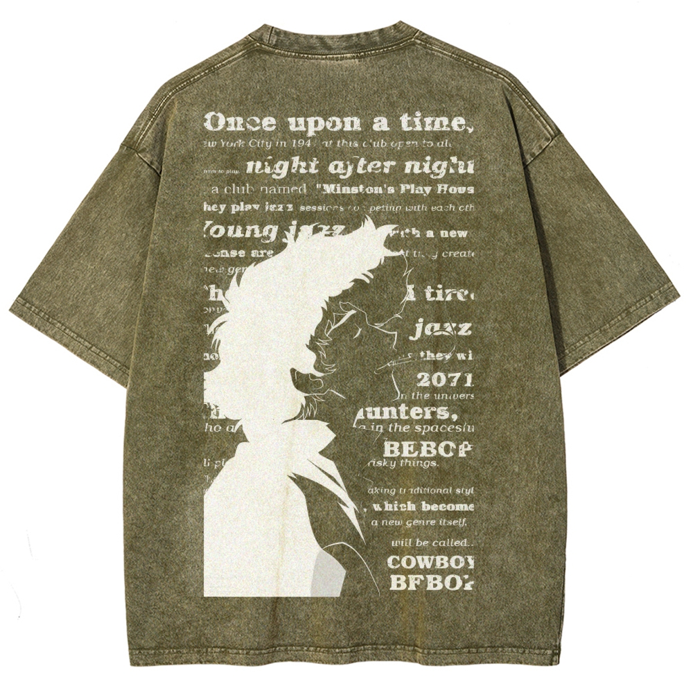 Cowboy Bebop Unisex Fit Washed T-Shirt 2503005487