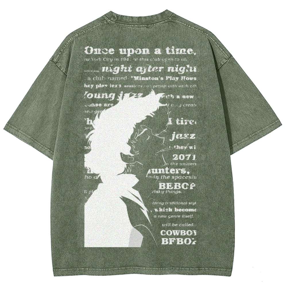 Cowboy Bebop Unisex Fit Washed T-Shirt 2503005487