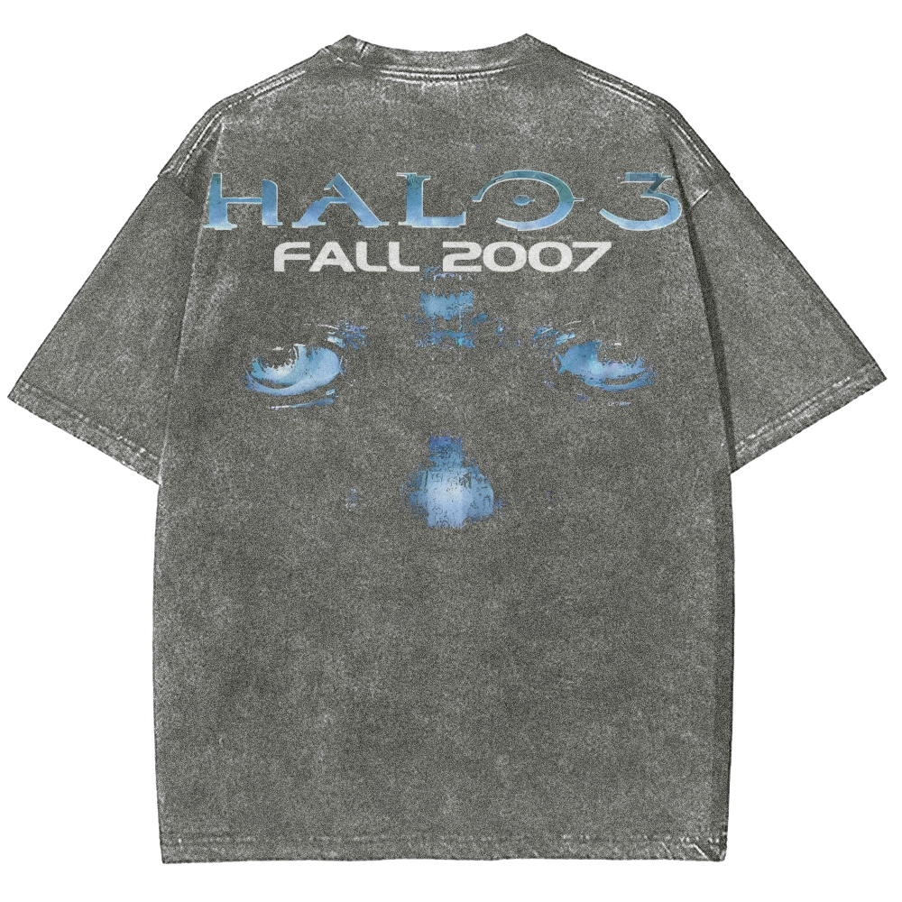 Halo Vintage Unisex Fit Washed T-Shirt 2507004545