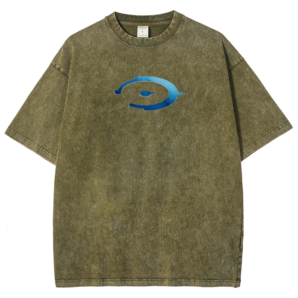 Halo Vintage Unisex Fit Washed T-Shirt 2507004545