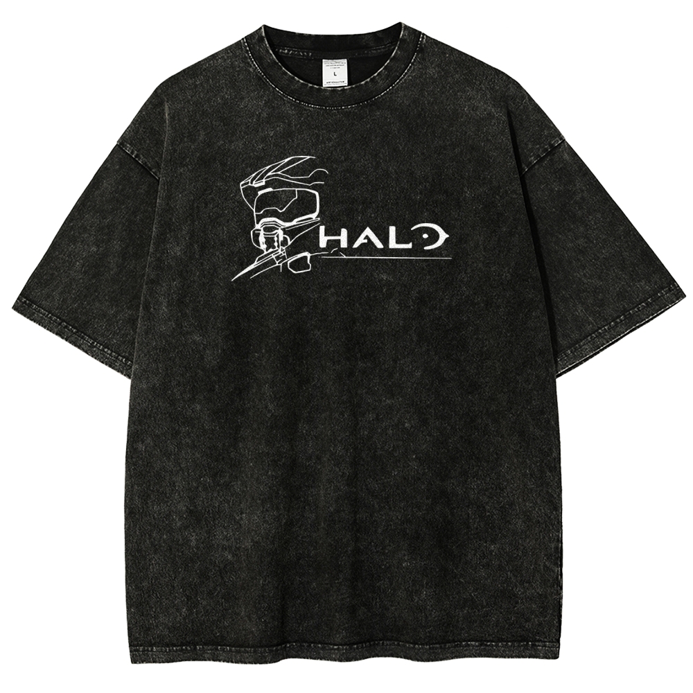 Halo Unisex Fit Washed T-Shirt 2507004549