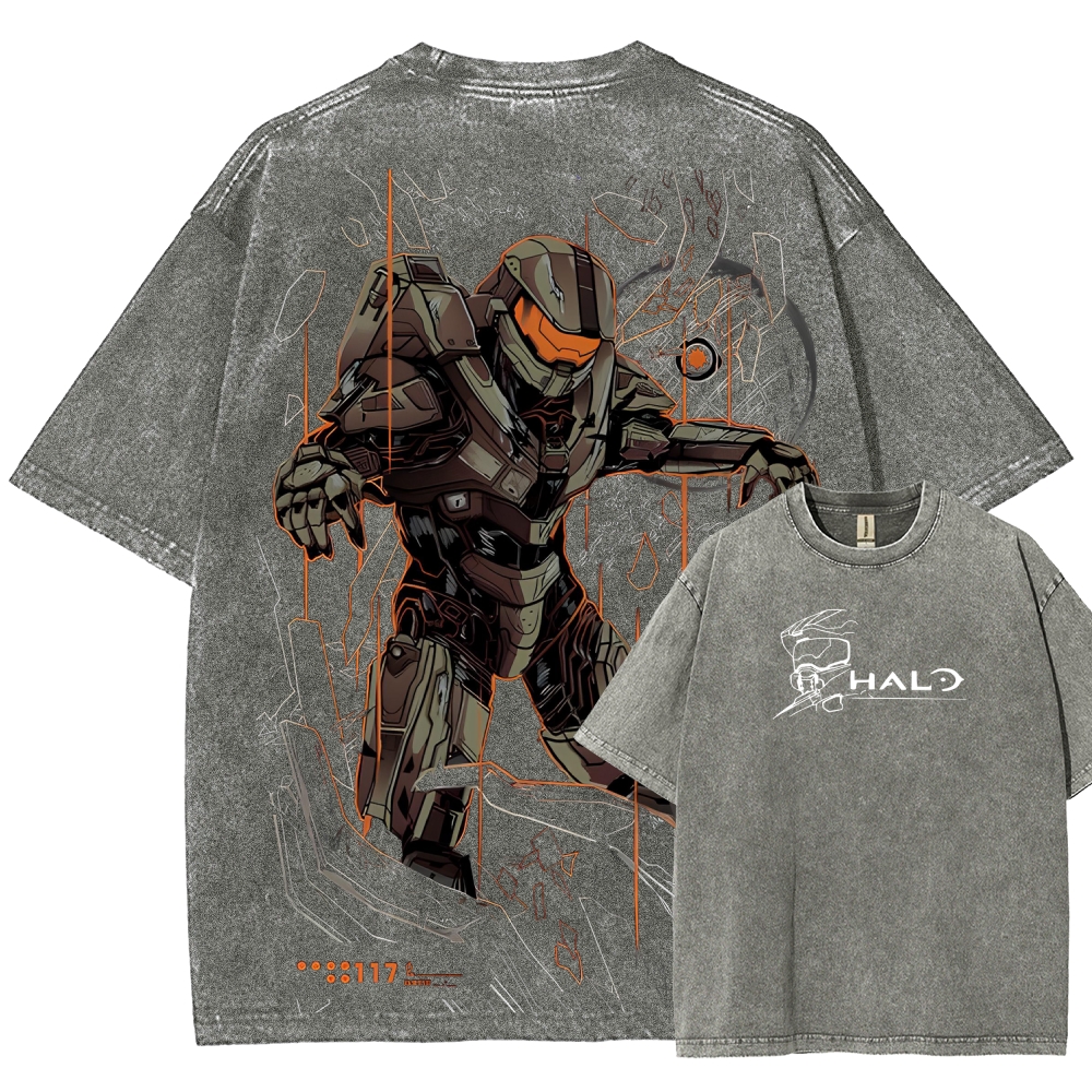 Halo Unisex Fit Washed T-Shirt 2507004549