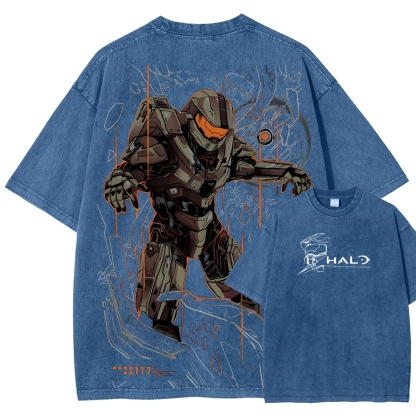 Halo Unisex Fit Washed T-Shirt 2507004549