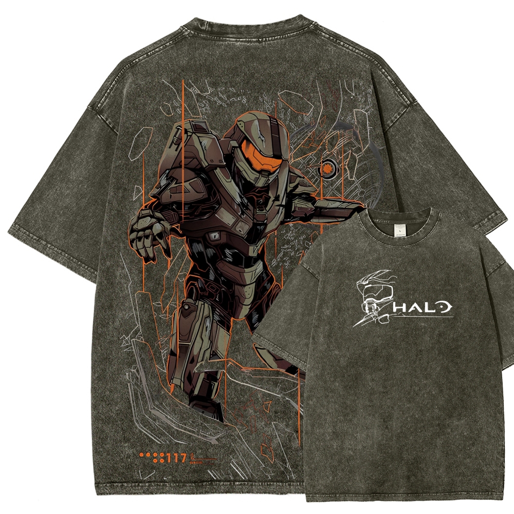Halo Unisex Fit Washed T-Shirt 2507004549