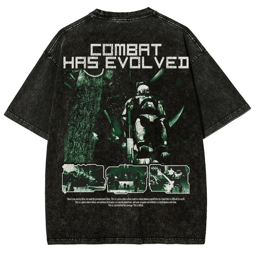 Halo Vintage Unisex Fit Washed T-Shirt 2507004552