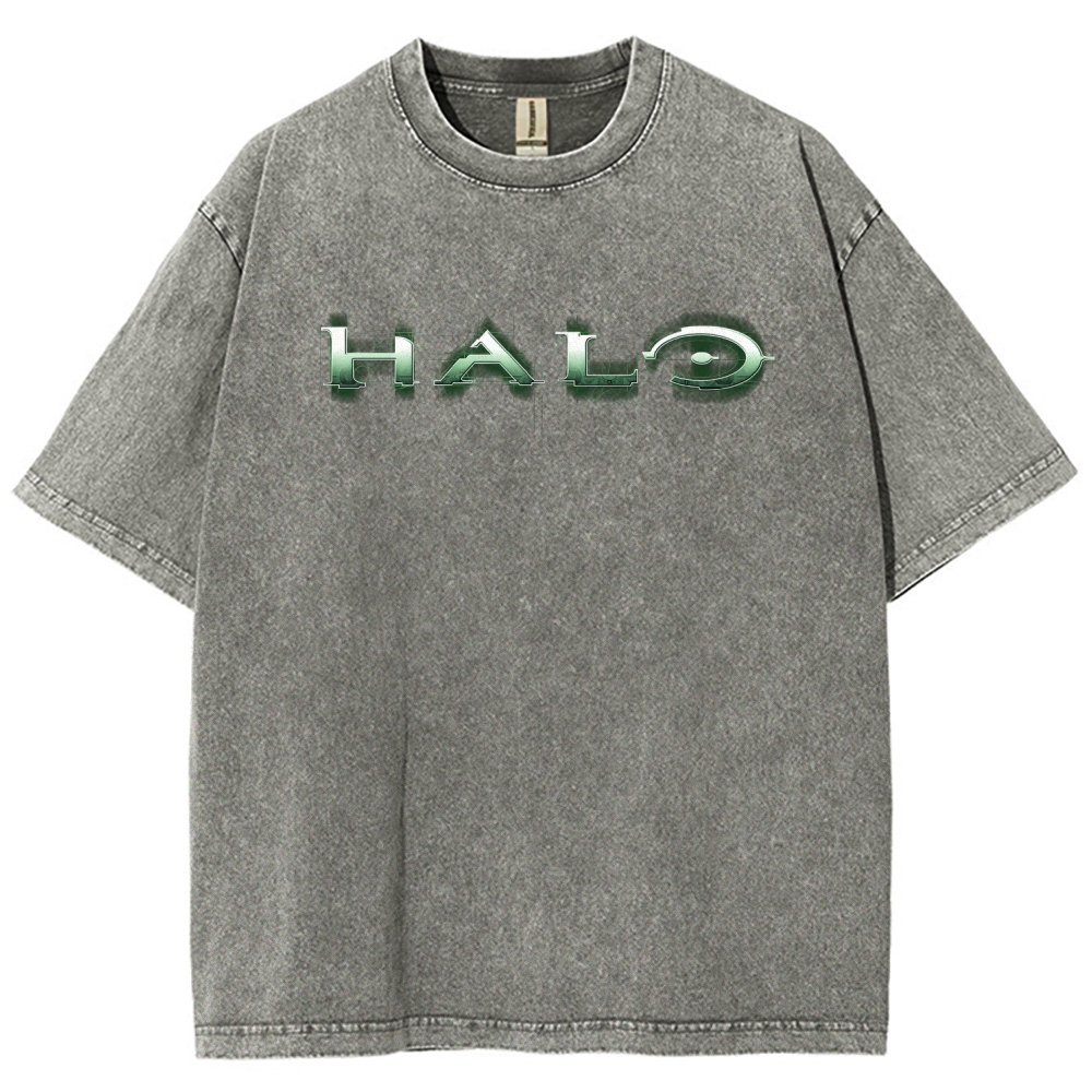 Halo Vintage Unisex Fit Washed T-Shirt 2507004552