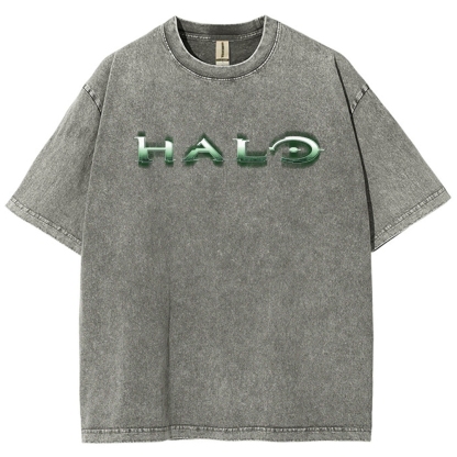 Halo Vintage Unisex Fit Washed T-Shirt 2507004552