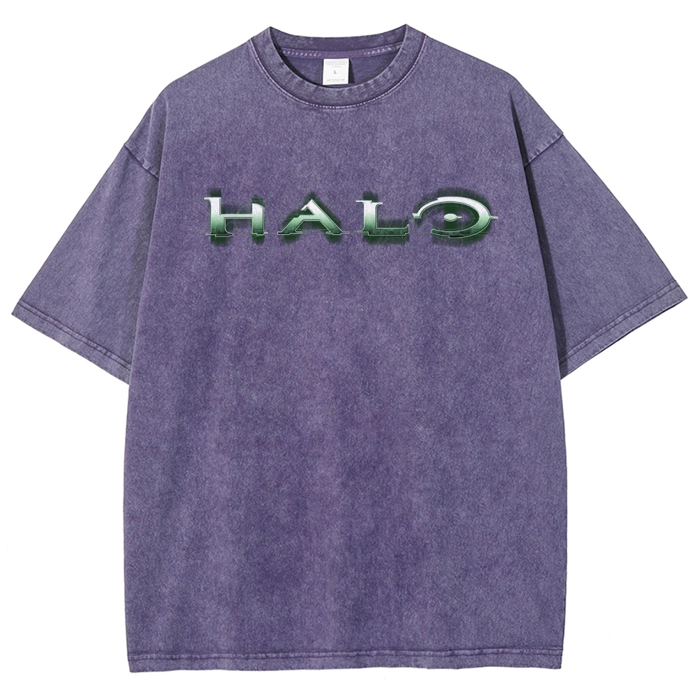 Halo Vintage Unisex Fit Washed T-Shirt 2507004552