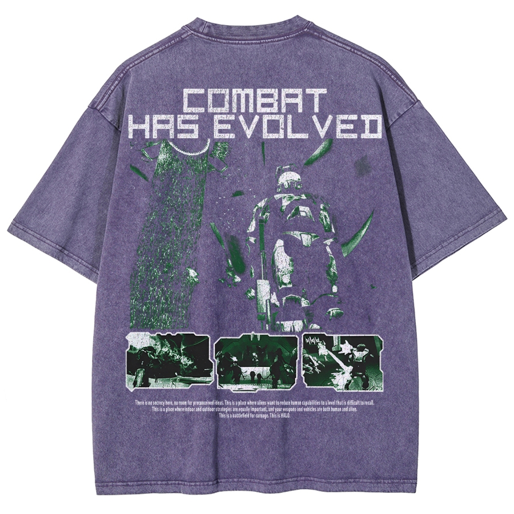 Halo Vintage Unisex Fit Washed T-Shirt 2507004552