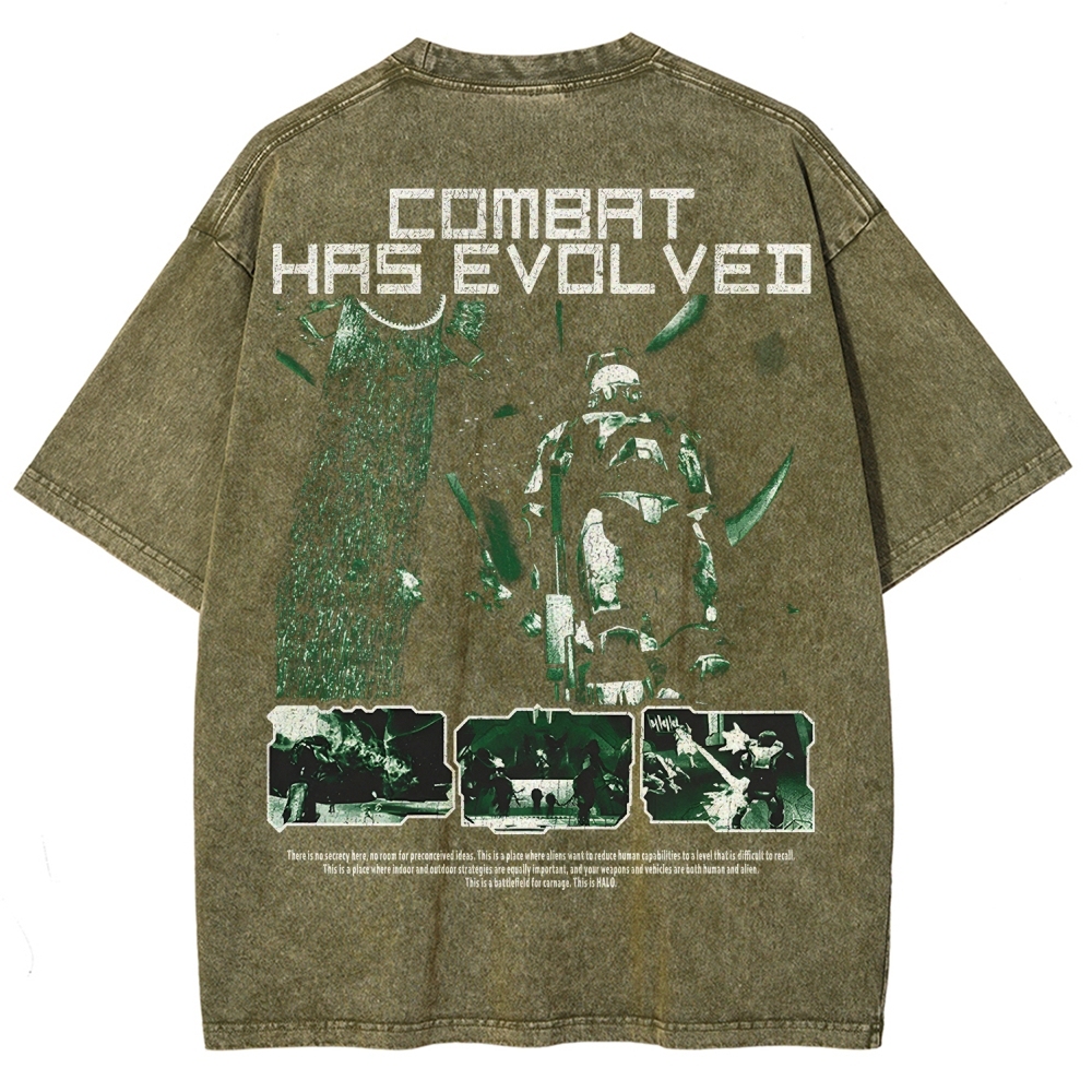 Halo Vintage Unisex Fit Washed T-Shirt 2507004552