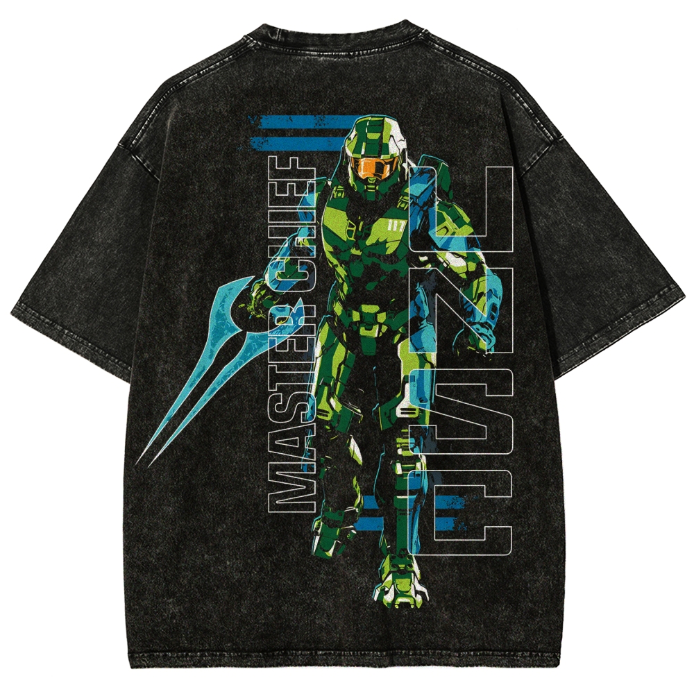 Halo Vintage Unisex Fit Washed T-Shirt 2507004554