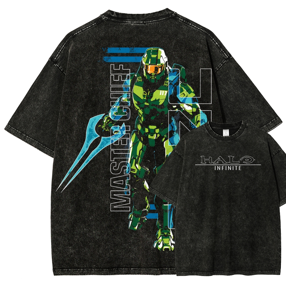 Halo Vintage Unisex Fit Washed T-Shirt 2507004554