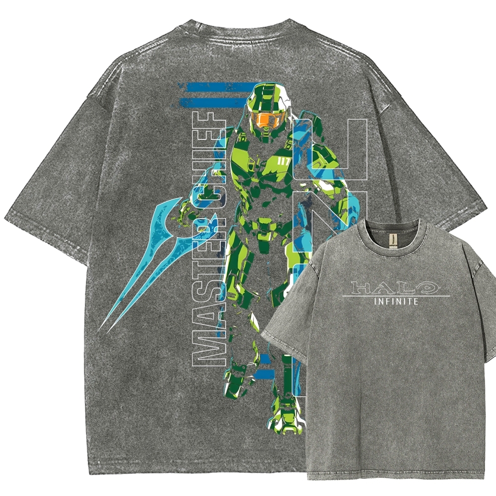 Halo Vintage Unisex Fit Washed T-Shirt 2507004554