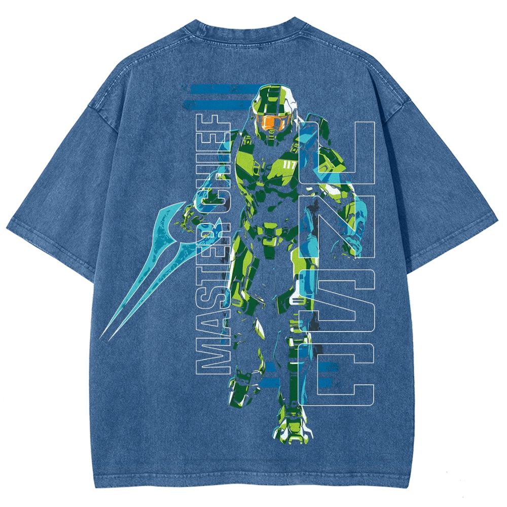 Halo Vintage Unisex Fit Washed T-Shirt 2507004554