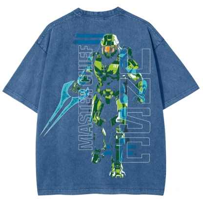 Halo Vintage Unisex Fit Washed T-Shirt 2507004554