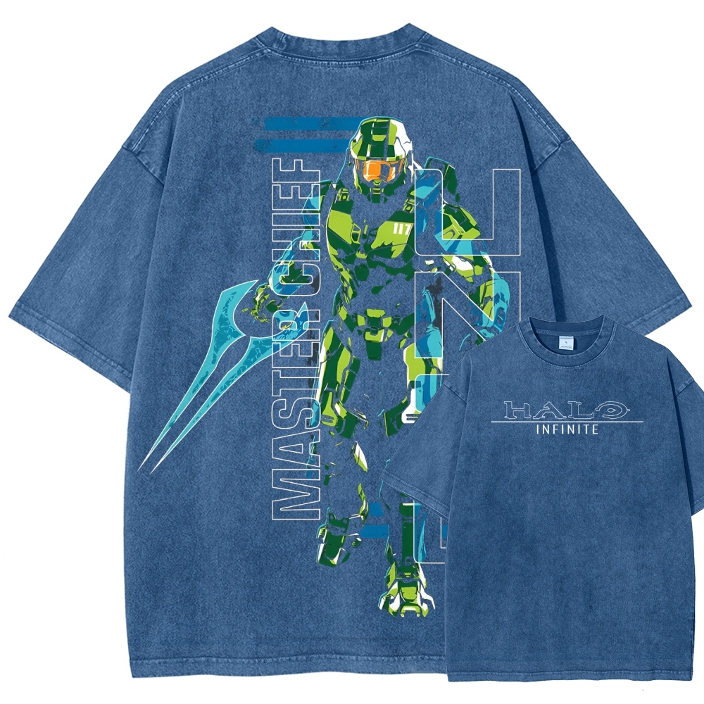 Halo Vintage Unisex Fit Washed T-Shirt 2507004554